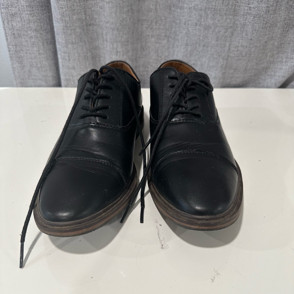 Goodfellow and co. Men’s dress black shoes. Size 9.5. Oxford lace up.
